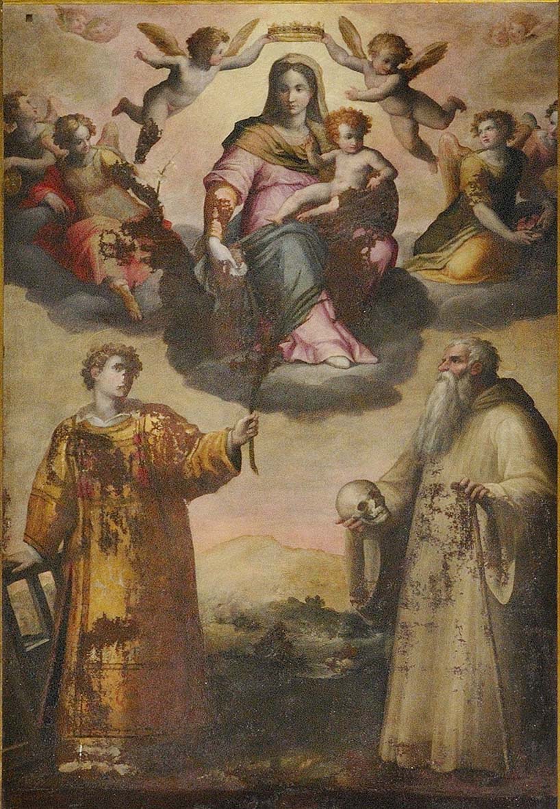 Giovanni Balducci Madonna in gloria con il Bambino e Santi Collegiata di SLorenzo